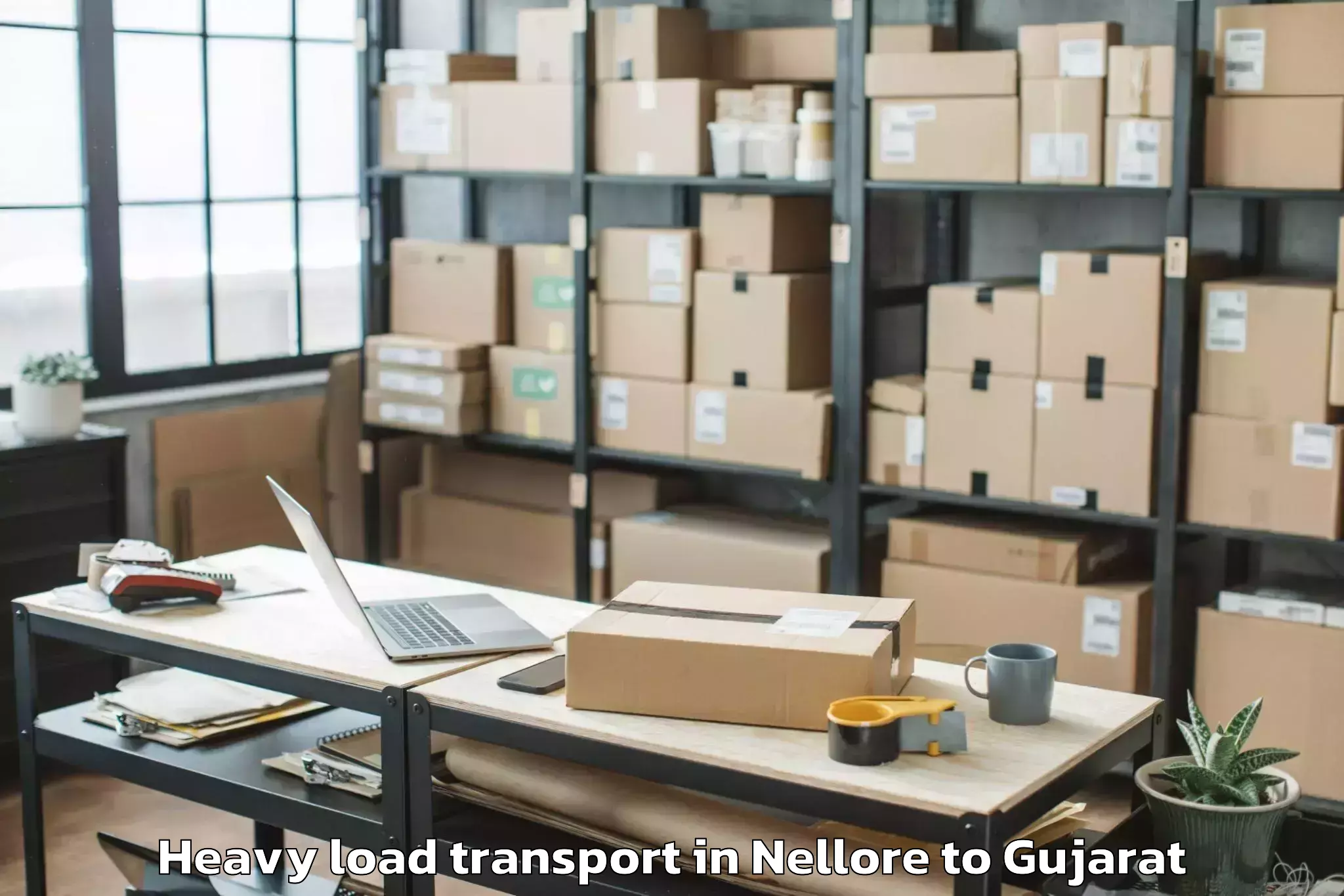 Book Nellore to Bharuch Heavy Load Transport